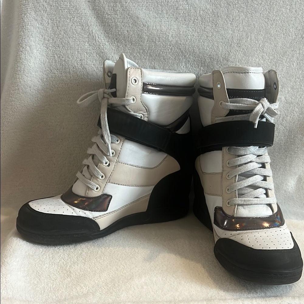 Marc Jacob’s Women's High-Top Sneakers - Black and White